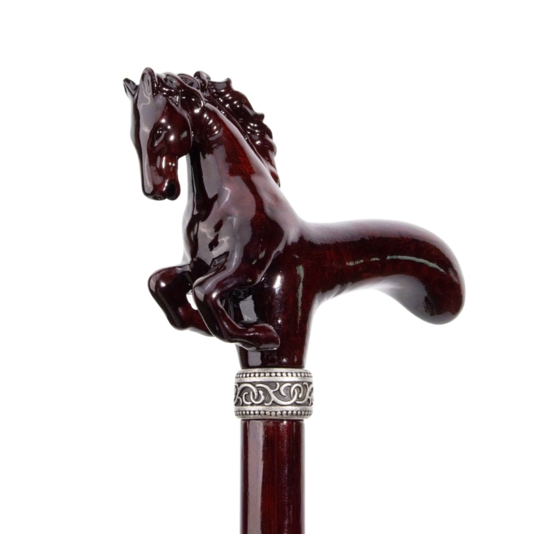 Rearing Horse Walking Cane, third view